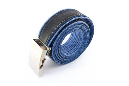 pásek modré džíny 3 pruhy